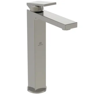 IDEAL STANDARD EXTRA - Waschtischarmatur 64x204x298 mm, 150 mm vertikaler Abstand bis Mitte Auslauf in silver storm, 5 l/min (3 bar), ohne Ablaufgarnitur - EasyFix, Durchflussbegrenzer, FirmaFlow, PVD Technologie #BD507GN - Edelstahl