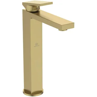 IDEAL STANDARD EXTRA - Waschtischarmatur 64x204x298 mm, 150 mm vertikaler Abstand bis Mitte Auslauf in brushed gold, 5 l/min (3 bar), ohne Ablaufgarnitur - EasyFix, Durchflussbegrenzer, FirmaFlow, PVD Technologie #BD507A2 - Brushed Gold