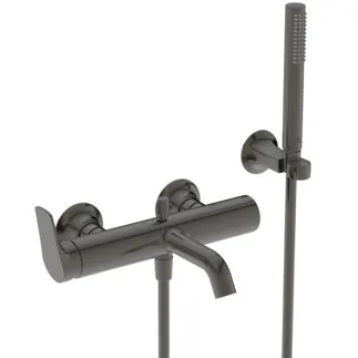 IDEAL STANDARD LDV - Bade- Brausearmatur Set 304x220x130 mm, 202 mm vertikaler Abstand bis Mitte Auslauf in magnetic grey, 12.0 l/min (3 bar) - Strahlregler, Verdeckter Strahlregler, Click-Technologie, FirmaFlow, PVD Technologie #BD667A5 - Magnetic Grey
