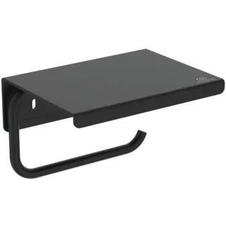 IDEAL STANDARD Alu+ - Papierrollenhalter 150x114x95 mm in schwarz - Kernelemente aus Aluminium #BD592XG - Silk Black