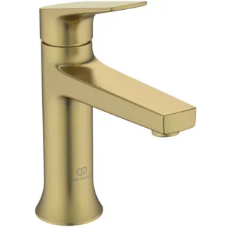 IDEAL STANDARD LDV - Waschtischarmatur 52x159x178 mm, 118 mm vertikaler Abstand bis Mitte Auslauf in brushed gold, 3.8 l/min (3 bar), ohne Ablaufgarnitur - EasyFix, PVD Technologie #BD654A2 - Brushed Gold