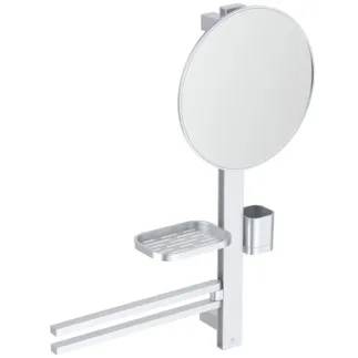 IDEAL STANDARD Alu+ - Kosmetikspiegel 580x145.5x717 mm in silber - Kernelemente aus Aluminium #BD588SI