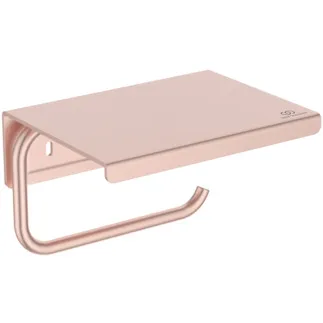 IDEAL STANDARD Alu+ - Papierrollenhalter 150x114x95 mm in rosé - Kernelemente aus Aluminium #BD592RO