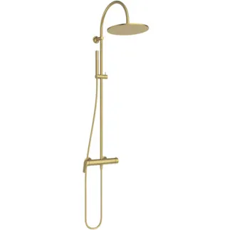 IDEAL STANDARD LDV - Duschsystem AP 314x596x1240 mm in brushed gold, 12.0 l/min (3 bar) - Click-Technologie, FirmaFlow, PVD Technologie #BD674A2 - Brushed Gold