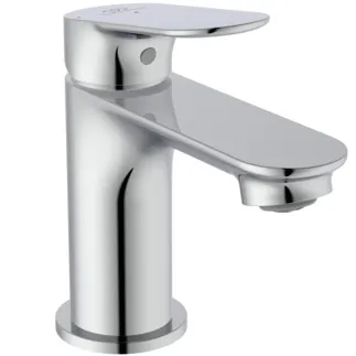 IDEAL STANDARD CERALIFE O - Waschtischarmatur 48x135.5x129 mm, 95 mm vertikaler Abstand bis Mitte Auslauf in chrom, 3.8 l/min (3 bar), ohne Ablaufgarnitur - EasyFix, Strahlregler, FirmaFlow, SmartShine Oberfläche #BE001AA - Chrom