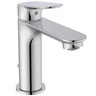 IDEAL STANDARD CERALIFE O - Waschtischarmatur 48x162x154 mm in chrom, 3.8 l/min (3 bar), mit Ablaufgarnitur - EasyFix, Strahlregler, FirmaFlow, SmartShine Oberfläche #BE007AA - Chrom