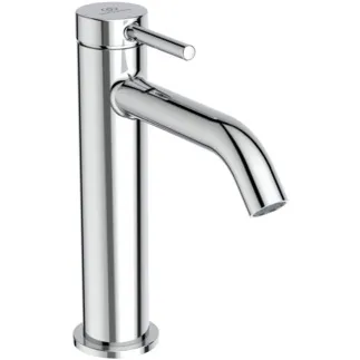 IDEAL STANDARD CERALINE NUOVO - Waschtischarmatur 48x166.5x212 mm, 135 mm vertikaler Abstand bis Mitte Auslauf in chrom, 3.8 l/min (3 bar), mit Ablaufgarnitur - Strahlregler, Verdeckter Strahlregler, BlueStart, SmartShine Oberfläche #BD959AA - Chrom