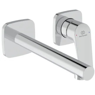 IDEAL STANDARD CERALIFE C - Wand-Waschtischarmatur 175x198x110.5 mm, 180 mm vertikaler Abstand bis Mitte Auslauf in chrom, Kit 1 required, 3.8 l/min (3 bar), ohne Ablaufgarnitur - Strahlregler, FirmaFlow, SmartShine Oberfläche #BE057AA - Chrom