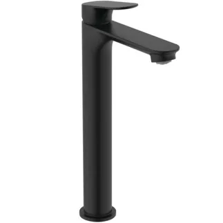 IDEAL STANDARD CERALIFE O - Waschtischarmatur 48x175.5x294 mm, 135 mm vertikaler Abstand bis Mitte Auslauf in schwarz, 3.8 l/min (3 bar), mit Ablaufgarnitur - Strahlregler, FirmaFlow #BE013XG - Silk Black