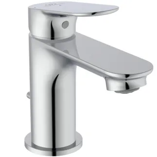 IDEAL STANDARD CERALIFE O - Waschtischarmatur 48x148x129 mm in chrom, 3.8 l/min (3 bar), mit Ablaufgarnitur - EasyFix, Strahlregler, FirmaFlow, SmartShine Oberfläche #BE002AA - Chrom
