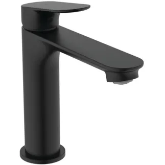IDEAL STANDARD CERALIFE O - Waschtischarmatur 48x175.5x174 mm, 135 mm vertikaler Abstand bis Mitte Auslauf in schwarz, 3.8 l/min (3 bar), mit Ablaufgarnitur - Strahlregler, FirmaFlow #BE100XG - Silk Black