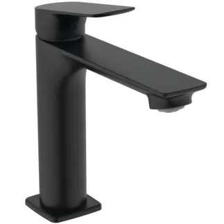 IDEAL STANDARD CERALIFE C - Waschtischarmatur 48x175.5x174 mm, 135 mm vertikaler Abstand bis Mitte Auslauf in schwarz, 3.8 l/min (3 bar), mit Ablaufgarnitur - Strahlregler, FirmaFlow #BE105XG - Silk Black