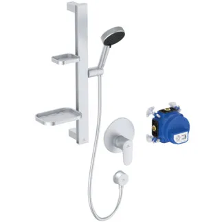 IDEAL STANDARD CERAFINE MODEL O - Duschpaket in silber #BE127SI