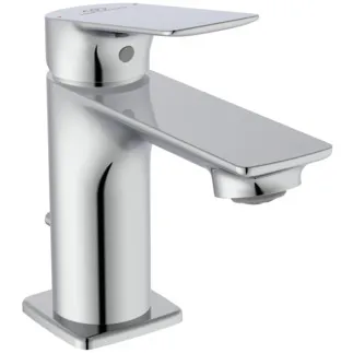 IDEAL STANDARD CERALIFE C - Waschtischarmatur 48x148x129 mm in chrom, 3.8 l/min (3 bar), mit Ablaufgarnitur - EasyFix, Strahlregler, FirmaFlow, SmartShine Oberfläche #BE121AA - Chrom