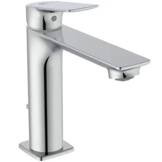 IDEAL STANDARD CERALIFE C - Waschtischarmatur 48x187x174 mm in chrom, 3.8 l/min (3 bar), mit Ablaufgarnitur - Strahlregler, FirmaFlow, SmartShine Oberfläche #BE123AA - Chrom