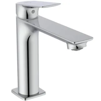 IDEAL STANDARD CERALIFE C - Waschtischarmatur 48x175.5x174 mm, 135 mm vertikaler Abstand bis Mitte Auslauf in chrom, 3.8 l/min (3 bar), mit Ablaufgarnitur - Strahlregler, FirmaFlow, SmartShine Oberfläche #BE105AA - Chrom