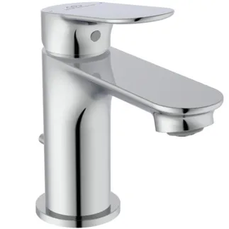 IDEAL STANDARD CERALIFE O - Waschtischarmatur 48x148x129 mm in chrom, 3.8 l/min (3 bar), mit Ablaufgarnitur - EasyFix, Strahlregler, FirmaFlow, SmartShine Oberfläche #BE110AA - Chrom