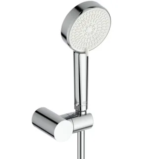 IDEAL STANDARD IDEALRAIN - Brausekombination ohne Brausestange 130x306x270 mm in chrom, 8 l/min (3 bar) - Variable Strahlarten, Durchflussbegrenzer, Breite Brause #BE152AA - Chrom
