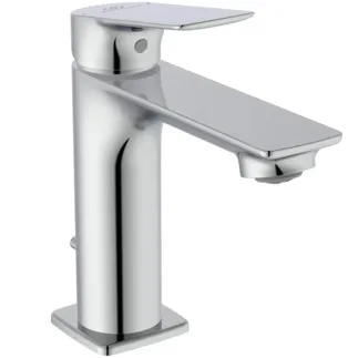 IDEAL STANDARD CERALIFE C - Waschtischarmatur 48x162x154 mm in chrom, 3.8 l/min (3 bar), mit Ablaufgarnitur - EasyFix, Strahlregler, FirmaFlow, SmartShine Oberfläche #BE116AA - Chrom
