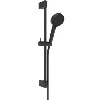 IDEAL STANDARD IDEALRAIN - Brausekombination mit Brausestange 143x305x644 mm in schwarz, 8 l/min (3 bar) - Strahlregler, Variable Strahlarten, Durchflussbegrenzer, Breite Brause #BE413XG - Silk Black