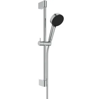 IDEAL STANDARD IDEALRAIN - Brausekombination mit Brausestange 143x305x644 mm in chrom, 6 l/min (3 bar) - Strahlregler, Variable Strahlarten, Breite Brause #BE417AA - Chrom