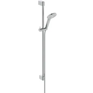 IDEAL STANDARD IDEALRAIN - Brausekombination mit Brausestange 148x323x944 mm in chrom, 8 l/min (3 bar) - Durchflussbegrenzer, Breite Brause #BE420AA - Chrom