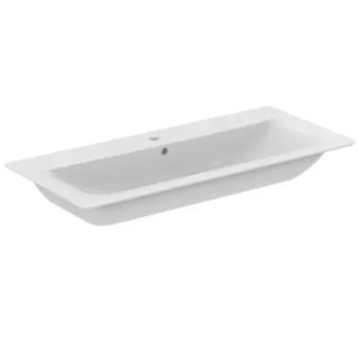 IDEAL STANDARD CONNECT AIR - Möbelwaschtisch 1040x460x165 mm in weiß, 1 Hahnloch, mit Überlauf - IdealPlus #E0274MA - Weiß (Alpin) mit Ideal Plus