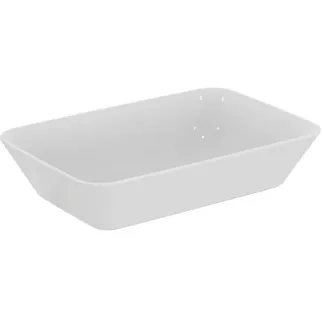 IDEAL STANDARD CONNECT AIR - Schale 600x400x135 mm in weiß glänzend, ohne Hahnloch, ohne Überlauf #E034801 - Weiß (Alpin)