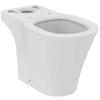 IDEAL STANDARD CONNECT AIR - Stand-WC für Kombination (rückseitig offen) 360x665x400 mm in weiß glänzend, horizontaler Ablauf - Spültechnologie AquaBlade #E009701 - Weiß (Alpin)