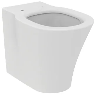 IDEAL STANDARD CONNECT AIR - Stand-WC (rückseitig offen) 360x545x400 mm in weiß, CL1 Vollspülung 4.5 - 6 l/min, horizontaler Ablauf - CL1, Spültechnologie AquaBlade, IdealPlus #E0042MA - Weiß (Alpin) mit Ideal Plus