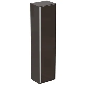 IDEAL STANDARD C.AIR - Schrank 400x300x1600 mm in braun matt / weiß matt, 1 Tür - SoftClosing, Vormontiert #E0832VY - Braun matt / weiß matt
