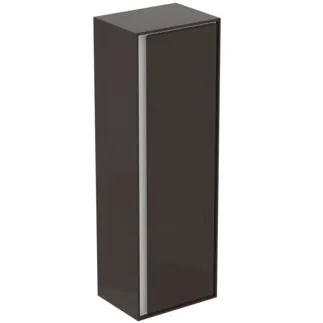 IDEAL STANDARD C.AIR - Schrank 400x300x1200 mm in braun matt / weiß matt, 1 Tür - SoftClosing, Vormontiert, Nachhaltig gewonnenes Holz #E0834VY - Braun matt / weiß matt