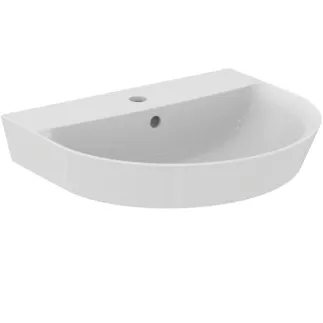 IDEAL STANDARD CONNECT AIR - Waschtisch 550x460x160 mm in weiß glänzend, 1 Hahnloch, mit Überlauf #E069801 - Weiß (Alpin)