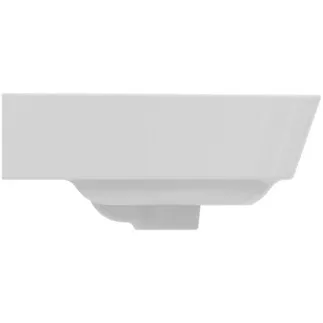 IDEAL STANDARD CONNECT AIR - Handwaschbecken 400x350x150 mm in weiß, 1 Hahnloch, mit Überlauf - Platzsparender Waschtisch, IdealPlus #E0701MA - Weiß (Alpin) mit Ideal Plus, Bild 3