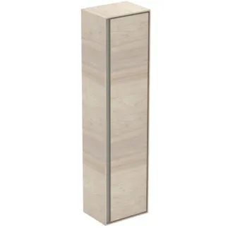 IDEAL STANDARD C.AIR - Schrank 400x300x1600 mm in pinie hell dekor, 1 Tür - SoftClosing, Vormontiert #E0832UK - Pinie hell Dekor/ braun matt