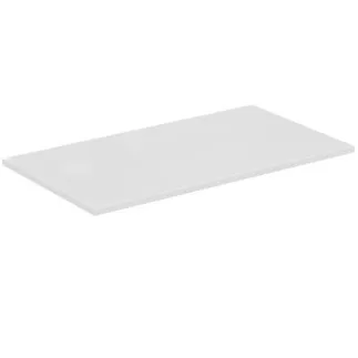 IDEAL STANDARD C.AIR - Waschtischplatte 804x442x18 mm in weiß glänzend / weiß matt #E0849B2 - Weiß glänzend / weiß matt