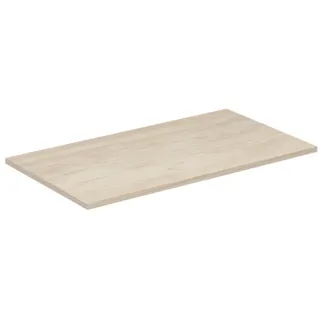 IDEAL STANDARD C.AIR - Waschtischplatte 804x442x18 mm in pinie hell dekor #E0849UK - Pinie hell Dekor/ braun matt