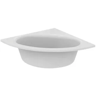 IDEAL STANDARD CONNECT AIR - Eck-Badewanne 1820x1341x465 mm in weiß glänzend, ohne Hahnloch, mit Überlauf, ohne Ablaufgarnitur - Eckmodell, Reinigungsmittelbeständig, Lichtbeständig #E124901 - Weiß (Alpin)