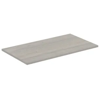 IDEAL STANDARD C.AIR - Waschtischplatte 804x442x18 mm in eiche grau dekor / weiß matt #E0849PS - Eiche grau Dekor / weiß matt