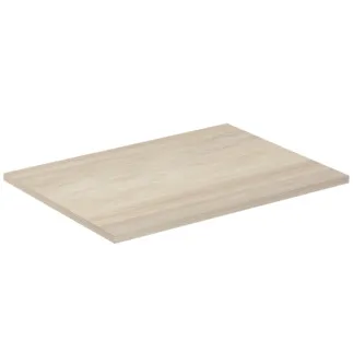 IDEAL STANDARD C.AIR - Waschtischplatte 604x442x18 mm in pinie hell dekor #E0848UK - Pinie hell Dekor/ braun matt