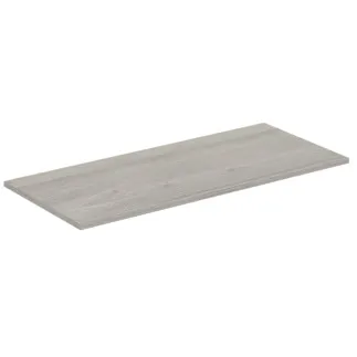IDEAL STANDARD C.AIR - Waschtischplatte 1004x442x18 mm in eiche grau dekor / weiß matt #E0851PS - Eiche grau Dekor / weiß matt