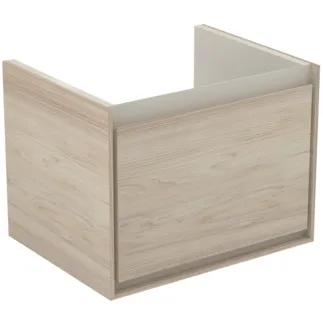 IDEAL STANDARD C.AIR - Waschtisch-Unterschrank 530x409x400 mm in pinie hell dekor, 1 Schublade - SoftClosing, Vormontiert #E0846UK - Pinie hell Dekor/ braun matt