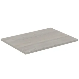 IDEAL STANDARD C.AIR - Waschtischplatte 604x442x18 mm in eiche grau dekor / weiß matt #E0848PS - Eiche grau Dekor / weiß matt