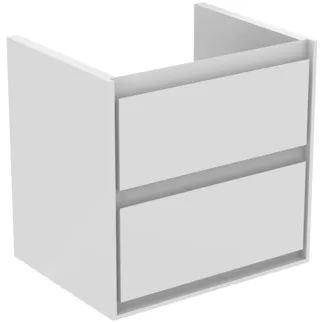 IDEAL STANDARD C.AIR - Waschtisch-Unterschrank 530x409x517 mm in weiß glänzend / weiß matt, 2 Schubladen - SoftClosing, Vormontiert #E1606B2 - Weiß glänzend / weiß matt