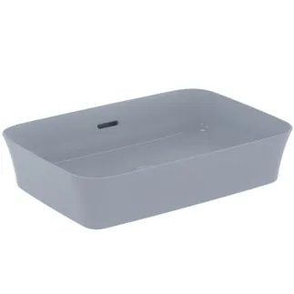 IDEAL STANDARD IPALYSS - Schale 550x380x145 mm in powder, ohne Hahnloch, mit Überlauf - Diamatec, Platzsparender Waschtisch #E2078X8 - Puderblau