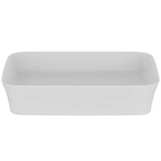 IDEAL STANDARD IPALYSS - Schale 550x380x125 mm in weiß, ohne Hahnloch, ohne Überlauf - Diamatec, Platzsparender Waschtisch, IdealPlus #E2076MA - Weiß (Alpin) mit Ideal Plus, Bild 2