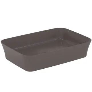 IDEAL STANDARD IPALYSS - Schale 550x380x125 mm in schiefergrau, ohne Hahnloch, ohne Überlauf - Diamatec, Platzsparender Waschtisch #E2076V5 - Schiefergrau