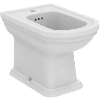 IDEAL STANDARD CALLA - Stand-Bidet 360x540x400 mm in weiß glänzend, 1 Hahnloch, mit Überlauf #E222601 - Weiß (Alpin)