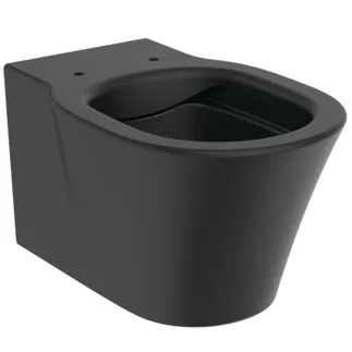 IDEAL STANDARD CONNECT AIR - Wand-WC 360x540x350 mm in schwarz seidenmatt, CL1 Vollspülung 4.5 - 6 l/min, horizontaler Ablauf - CL1, CL2, Spülrandlose Spültechnologie RimLS+ #E2288V3 - Schwarz