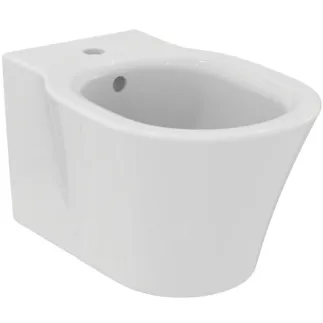IDEAL STANDARD CONNECT AIR - Wand-Bidet 360x540x295 mm in weiß glänzend, 1 Hahnloch, mit Überlauf #E233501 - Weiß (Alpin)